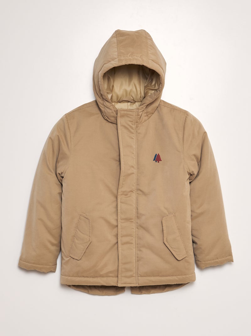 Parka leve com capuz BEGE - Kiabi