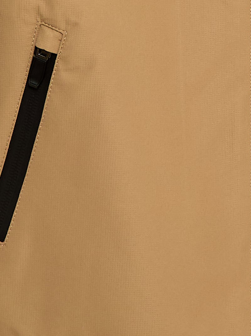 Parka leve com capuz Bege - Kiabi