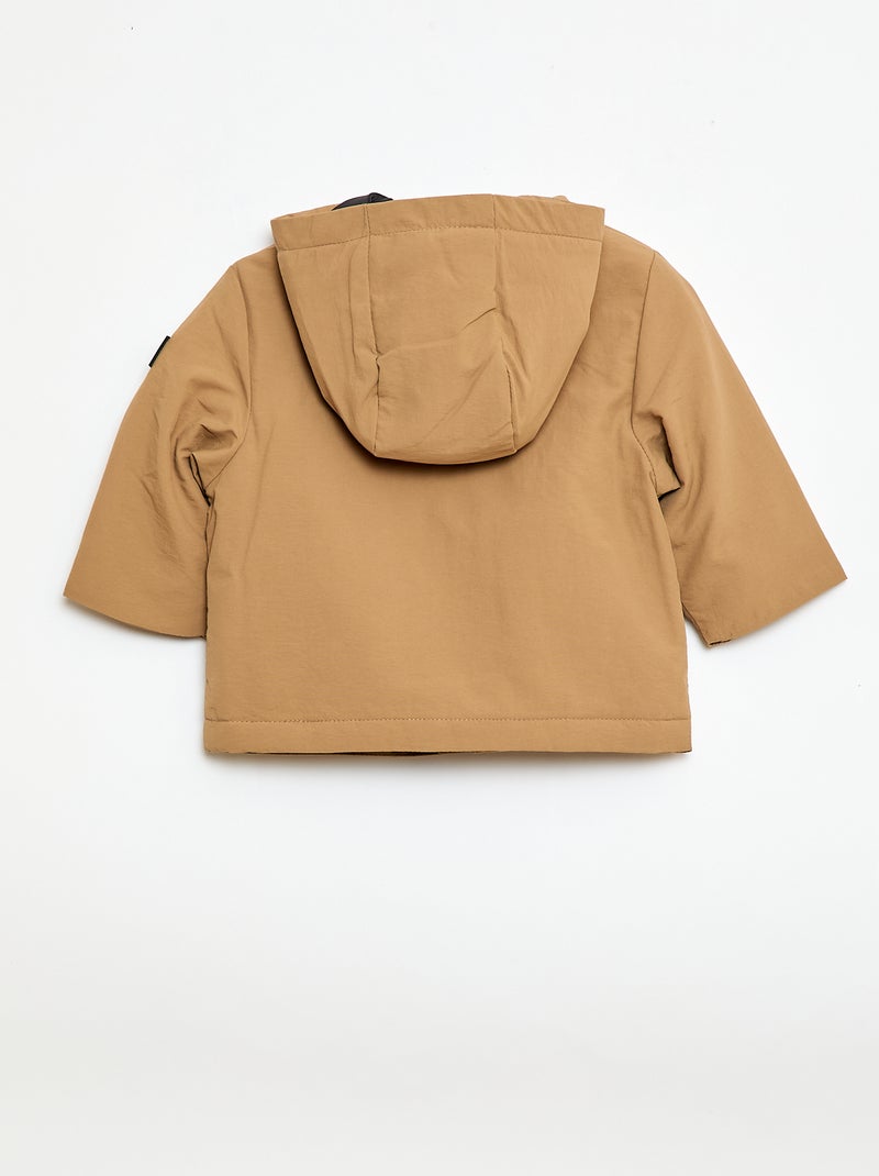 Parka leve com capuz Bege - Kiabi