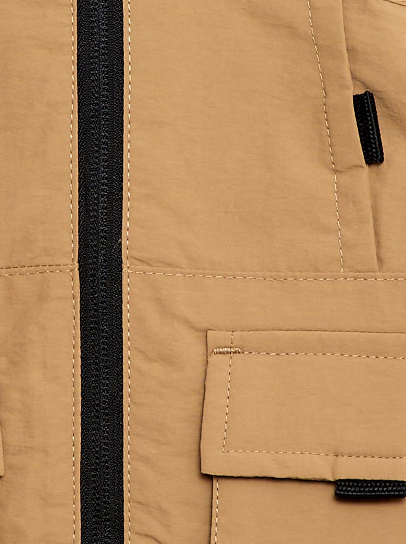 Parka leve com capuz Bege - Kiabi