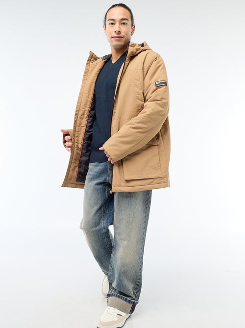 Parka leve com capuz repelente à água - Kiabi