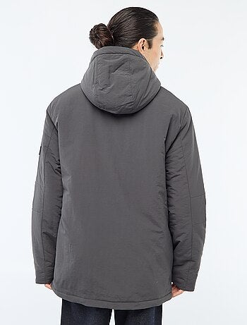 Parka leve com capuz repelente à água