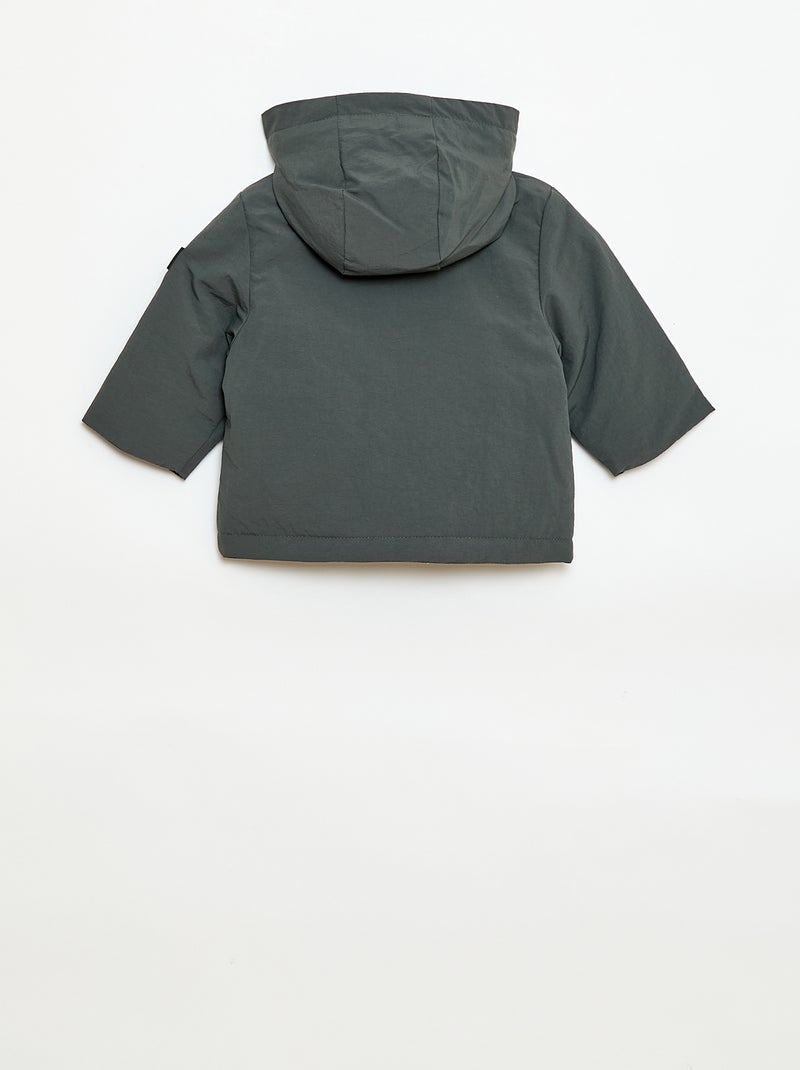 Parka leve com capuz Verde - Kiabi