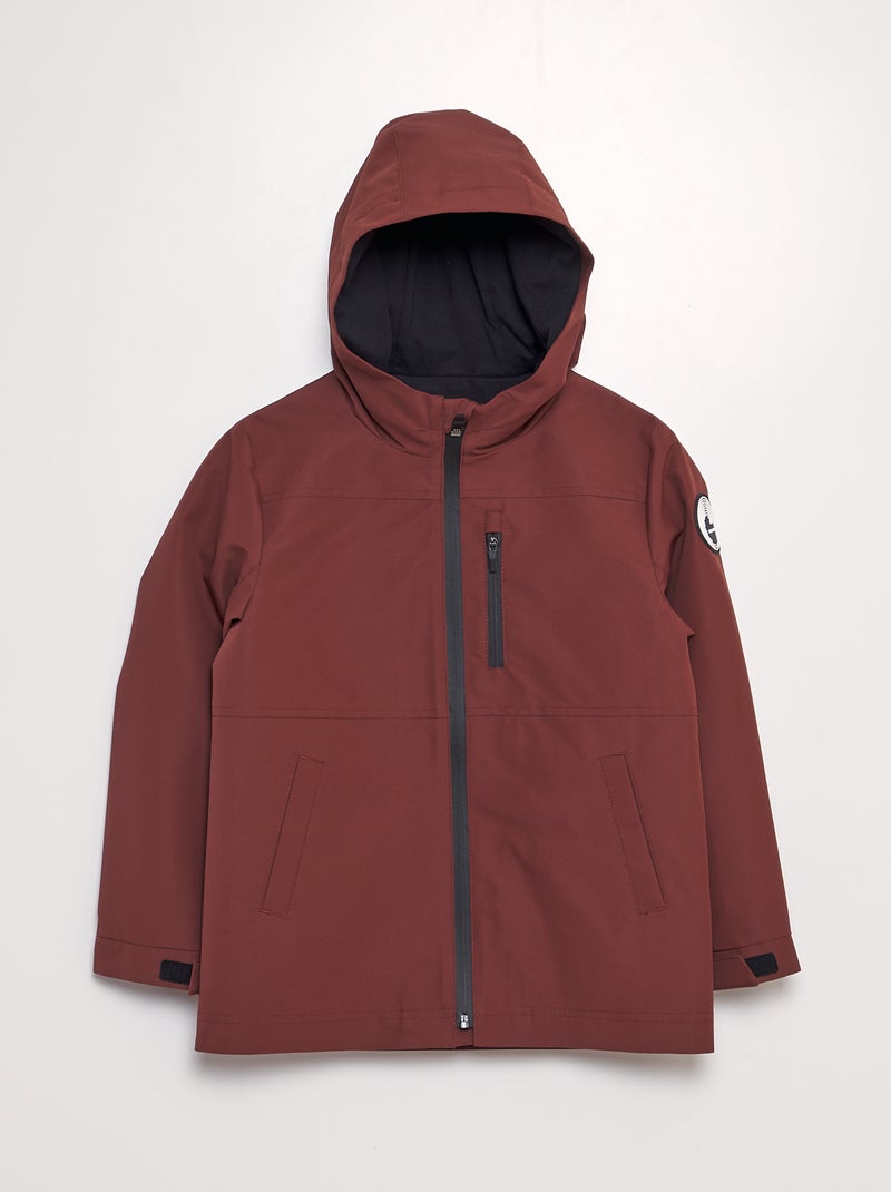 Parka leve com capuz VERMELHO - Kiabi