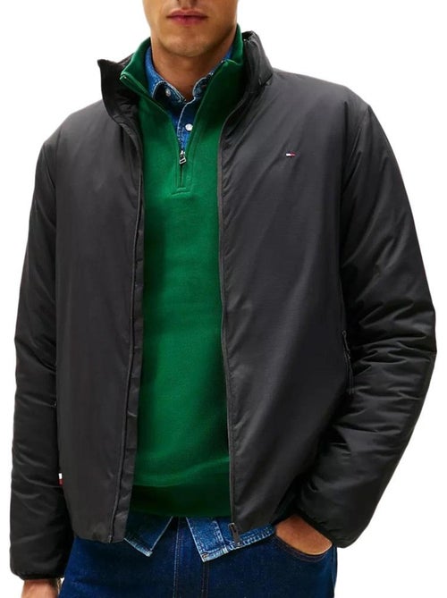 Parka leve tommy hilfiger preta para homem - Kiabi