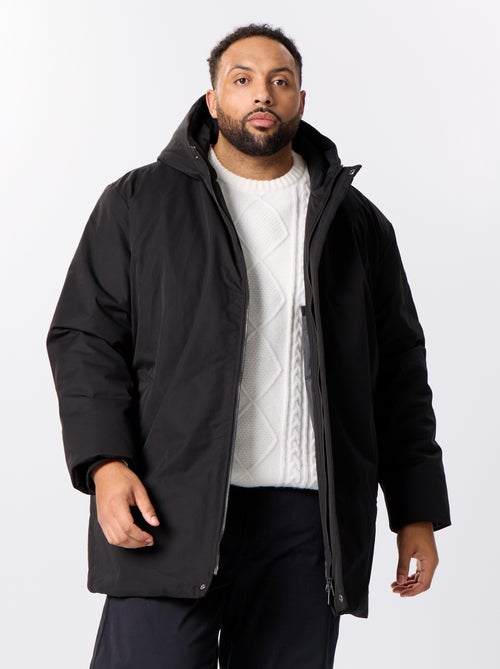 Parka lisa com capuz - Kiabi