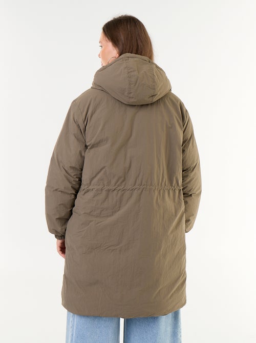 Parka lisa com capuz - Kiabi