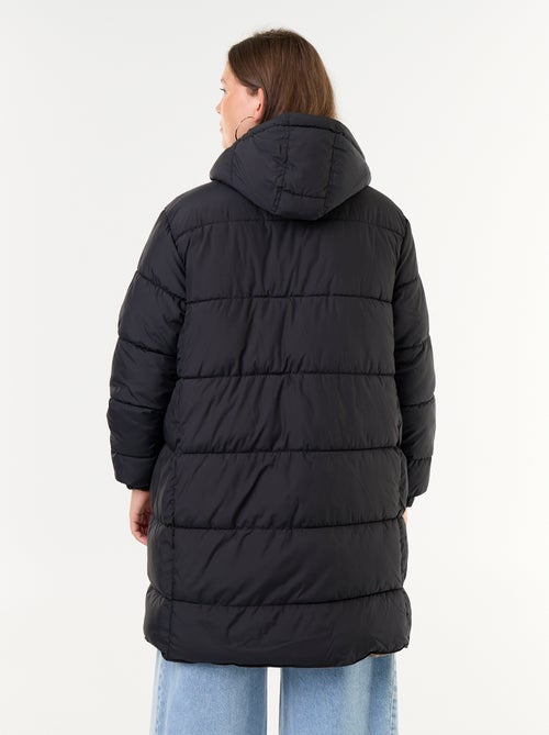 Parka lisa com capuz - Kiabi
