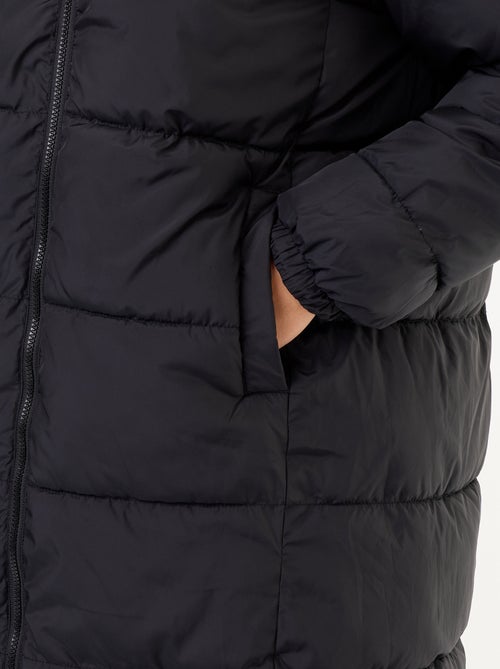 Parka lisa com capuz - Kiabi