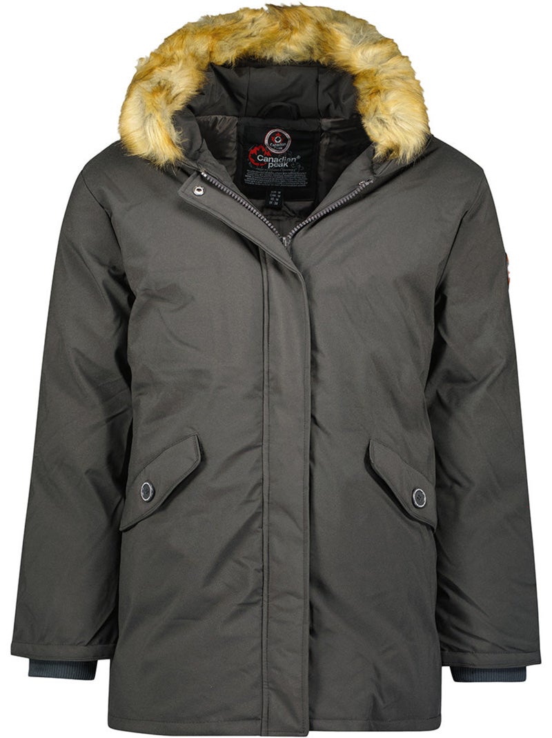 Parka matelassada com capuz bagweak – canadian peak Cinza escuro - Kiabi