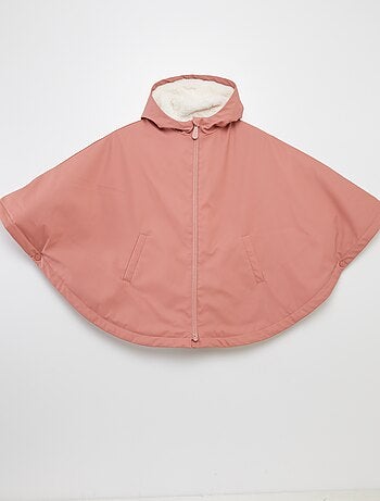 Parka poncho em imitação de pelo - So Easy
