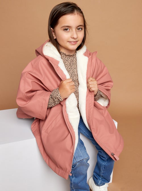 Parka poncho em imitação de pelo - So Easy - Kiabi