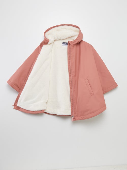 Parka poncho em imitação de pelo - So Easy - Kiabi