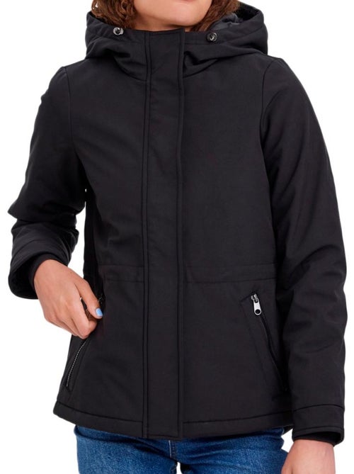 Parka Preta de Mulher Vero Moda 10274295 - Kiabi Parka Preta de Mulher Vero Moda 10274295 - Kiabi