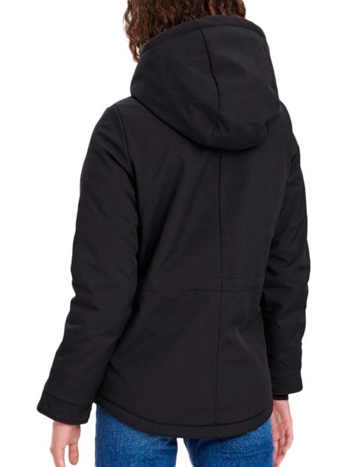 Parka Preta de Mulher Vero Moda 10274295 - Kiabi Parka Preta de Mulher Vero Moda 10274295 - Kiabi