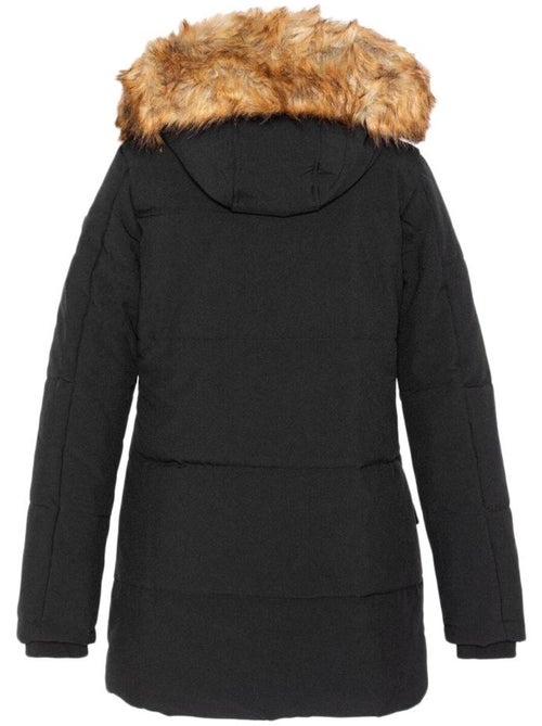 Parka Preta Feminina Schott CAMILIA - Kiabi Parka Preta Feminina Schott CAMILIA - Kiabi