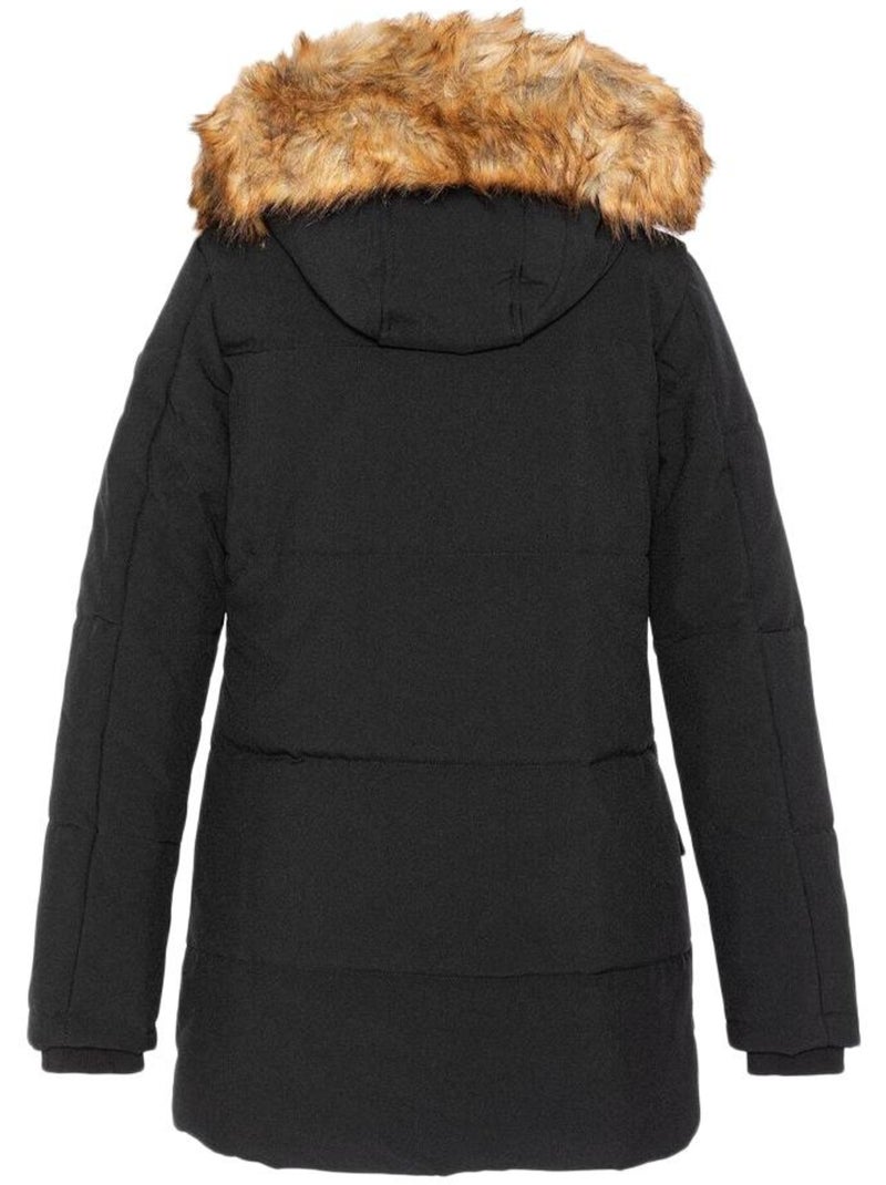 Parka Preta Feminina Schott CAMILIA Preto - Kiabi