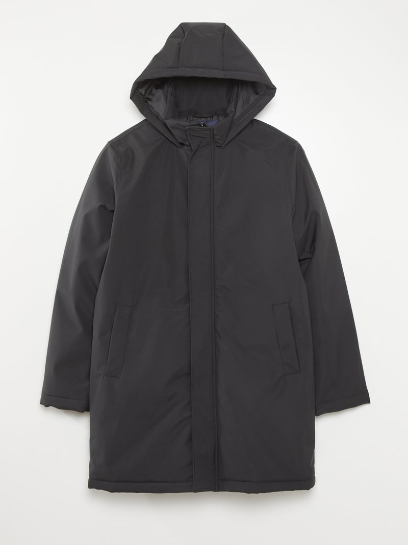 Parka quente semi-comprida Preto - Kiabi