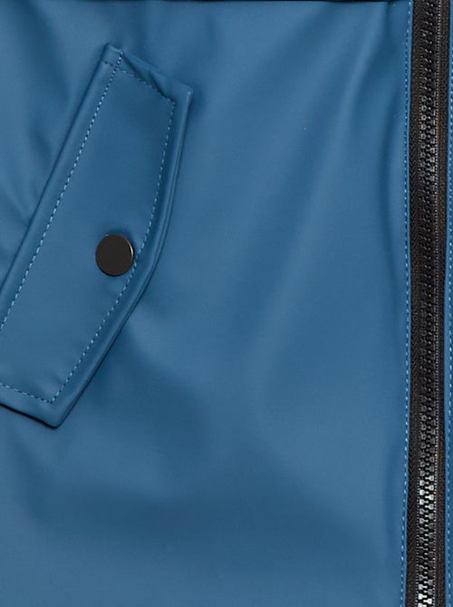 Parka repelente à água com capuz efeito pele de carneiro - Kiabi