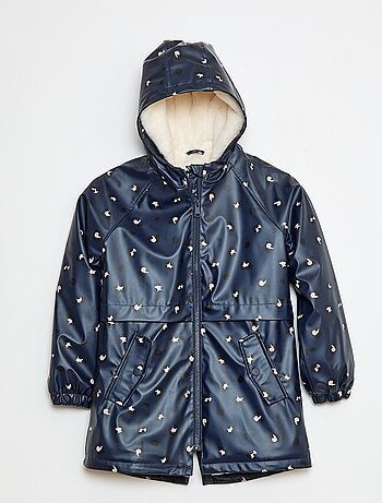 Parka repelente à água com capuz totalmente forrado