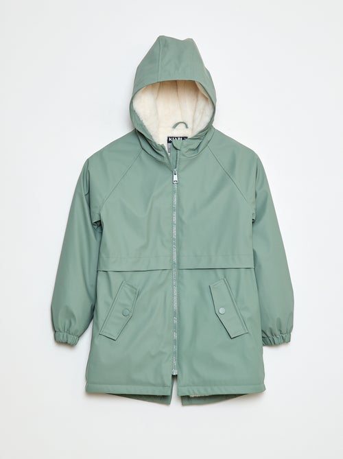 Parka repelente à água com capuz totalmente forrado - Kiabi