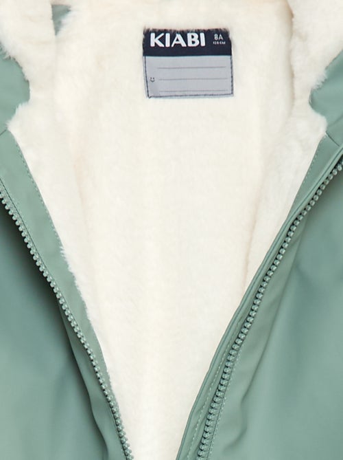 Parka repelente à água com capuz totalmente forrado - Kiabi