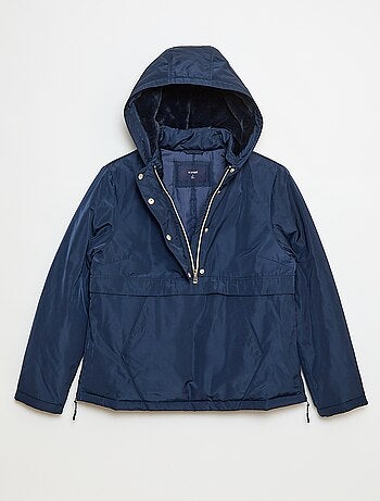 Parka repelente de água com capuz forrado - coleção fácil de vestir