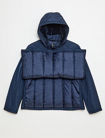 Parka repelente de água com capuz forrado - coleção fácil de vestir