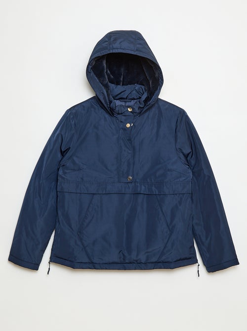 Parka repelente de água com capuz forrado - coleção fácil de vestir - Kiabi