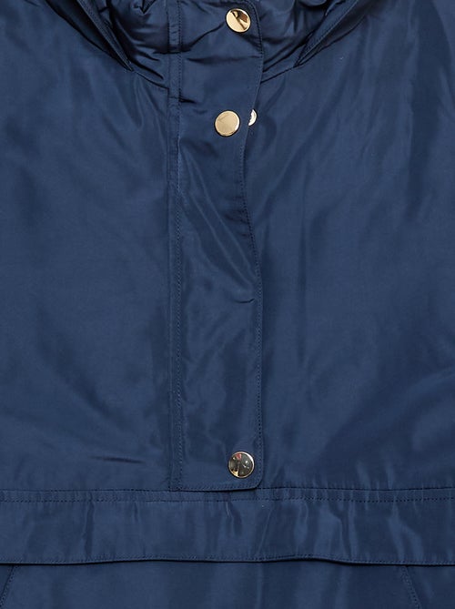 Parka repelente de água com capuz forrado - coleção fácil de vestir - Kiabi