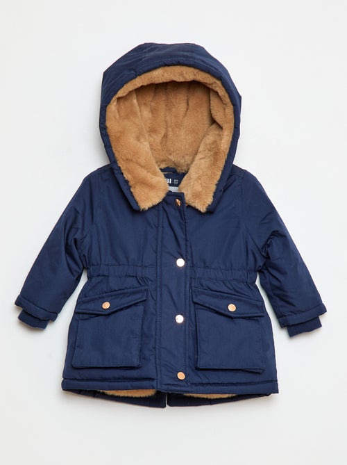Parka repelente de água com capuz - Kiabi