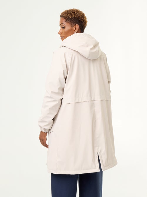 Parka reta forrada em pelo sintético - Kiabi Parka reta forrada em pelo sintético - Kiabi