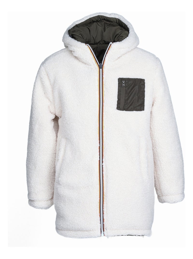 Parka reversível - Kizco Cáqui - Kiabi