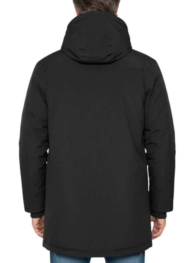 Parka Schott para Homem com Forro Sherpa Preto - Kiabi