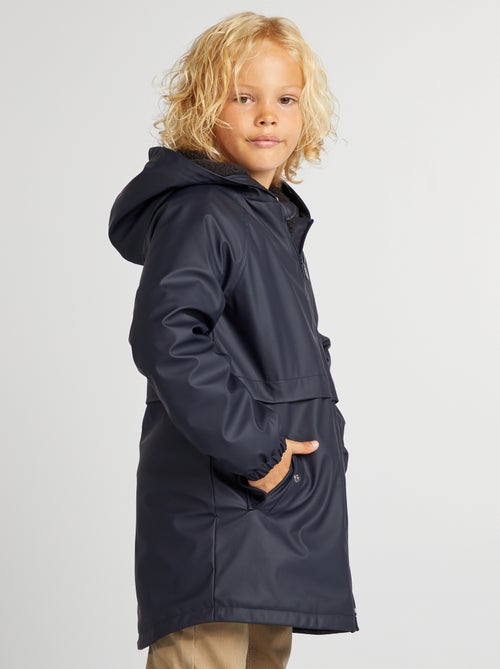 Parka semi-comprida com interior efeito lã de carneiro - Kiabi
