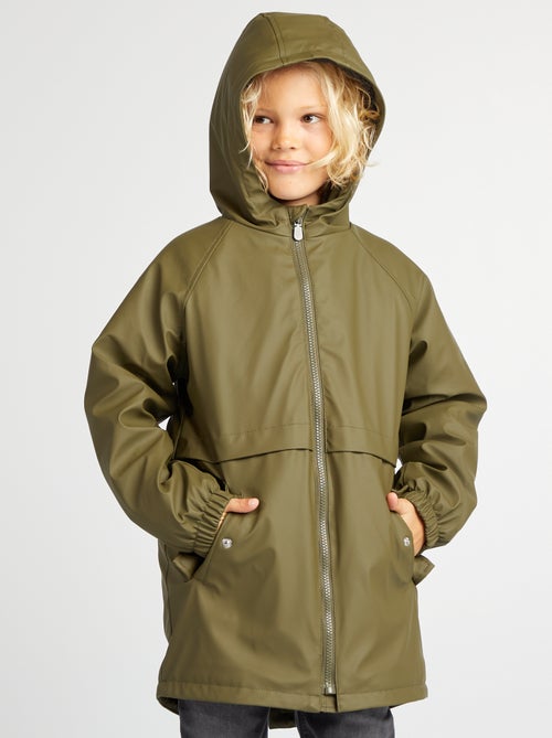 Parka semi-comprida com interior efeito lã de carneiro - Kiabi