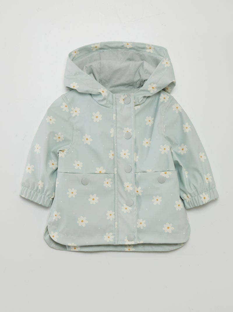 Parka tipo encerada capuz AZUL - Kiabi