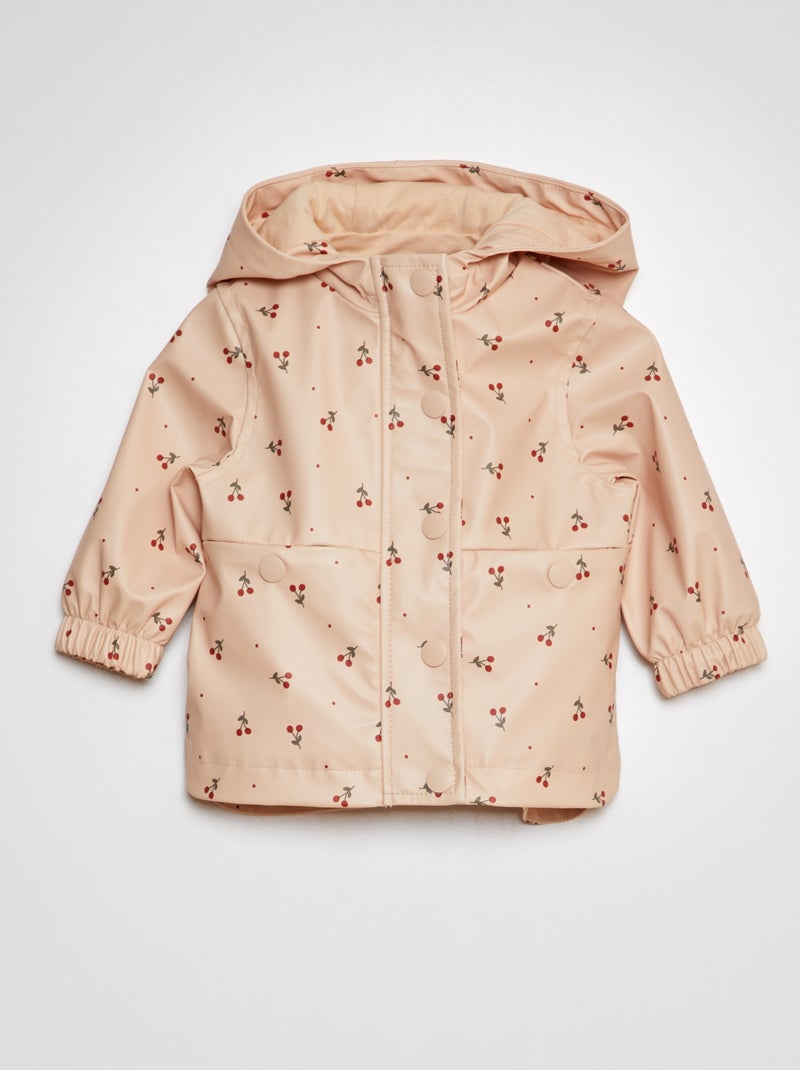 Parka tipo encerada capuz BEGE - Kiabi