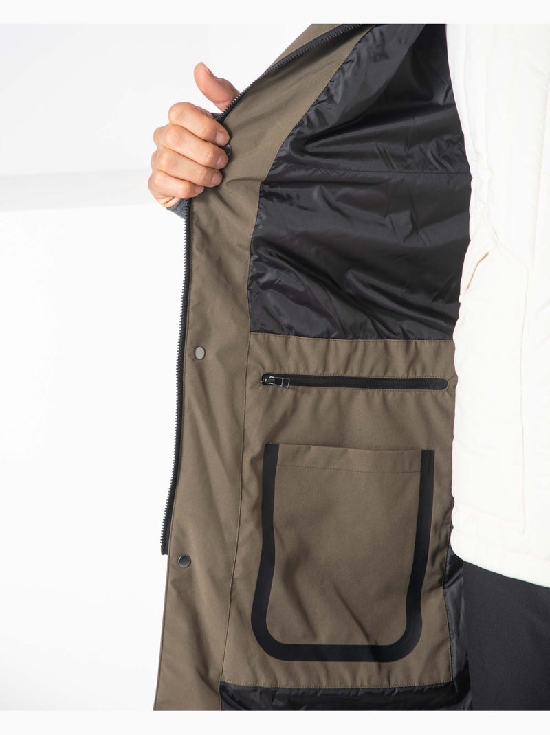Parka univers verde-oliva Verde oliva - Kiabi