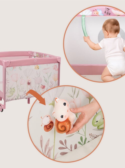 Parque 100x100cm LIONELO Mille - Colchão alta densidade - Rodas - Brinquedos velcro - 0-36 meses - Kiabi Parque 100x100cm LIONELO Mille - Colchão alta densidade - Rodas - Brinquedos velcro - 0-36 meses - Kiabi