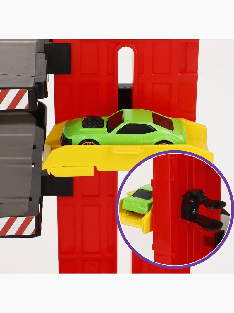 Parque de estacionamento de 3 níveis com carros de helicóptero e de metal teamsterz N/D - Kiabi