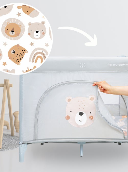Parque infantil dobrável teddy bear com colchão e saco de transporte - Kiabi