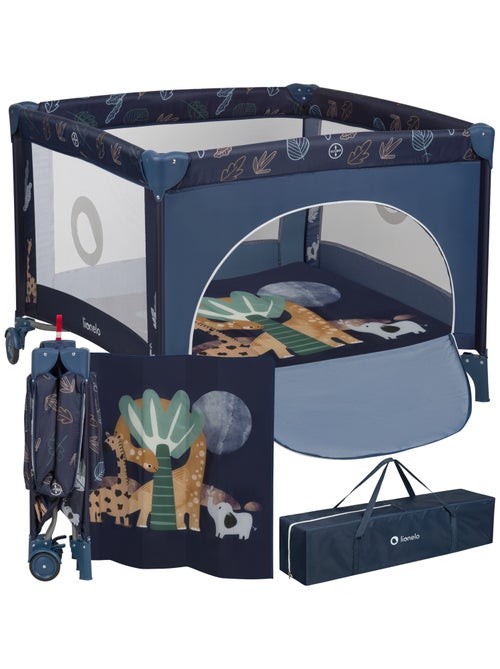 Parque infantil LIONELO Bonnie – 100 x 96 cm – Colchão confortável – Rodas – Bolsa de transporte - Kiabi Parque infantil LIONELO Bonnie – 100 x 96 cm – Colchão confortável – Rodas – Bolsa de transporte - Kiabi