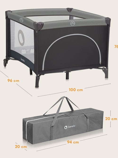 Parque infantil LIONELO Bonnie – 100 x 96 cm – Colchão confortável – Rodas – Bolsa de transporte - Kiabi Parque infantil LIONELO Bonnie – 100 x 96 cm – Colchão confortável – Rodas – Bolsa de transporte - Kiabi
