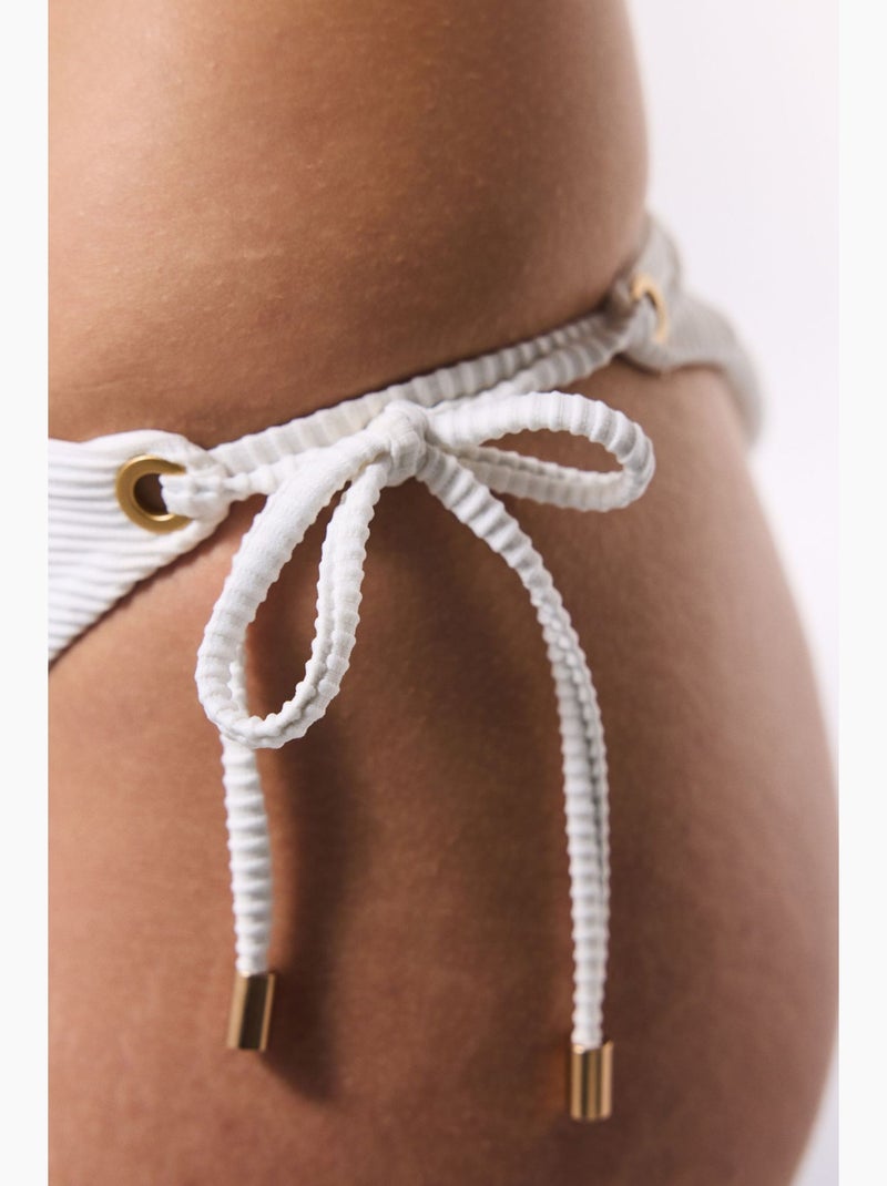 Parte de baixo de bikini mulher maggie penti Branco - Kiabi
