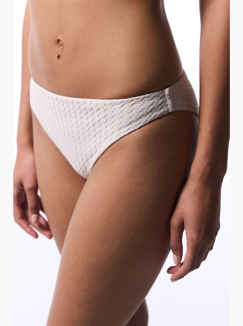 Parte de baixo de biquíni alive high leg penti Branco sujo - Kiabi