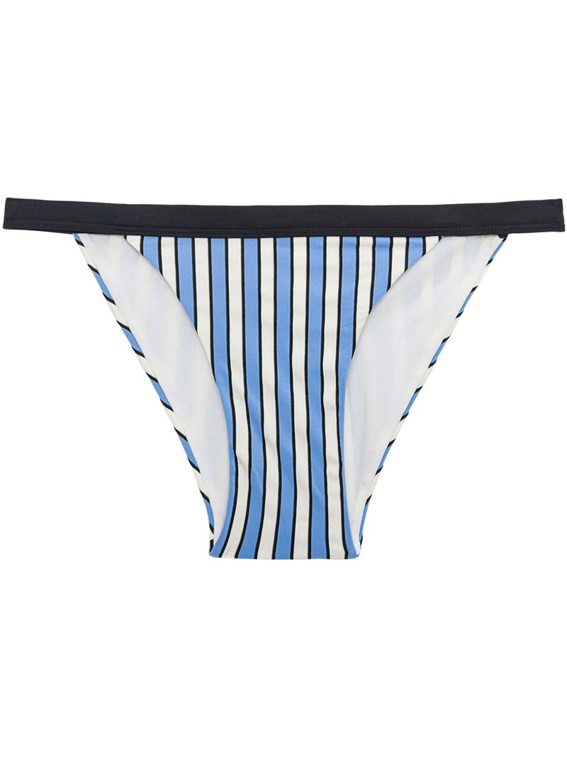 Parte de baixo de biquíni band super penti Branco Azul Preto - Kiabi
