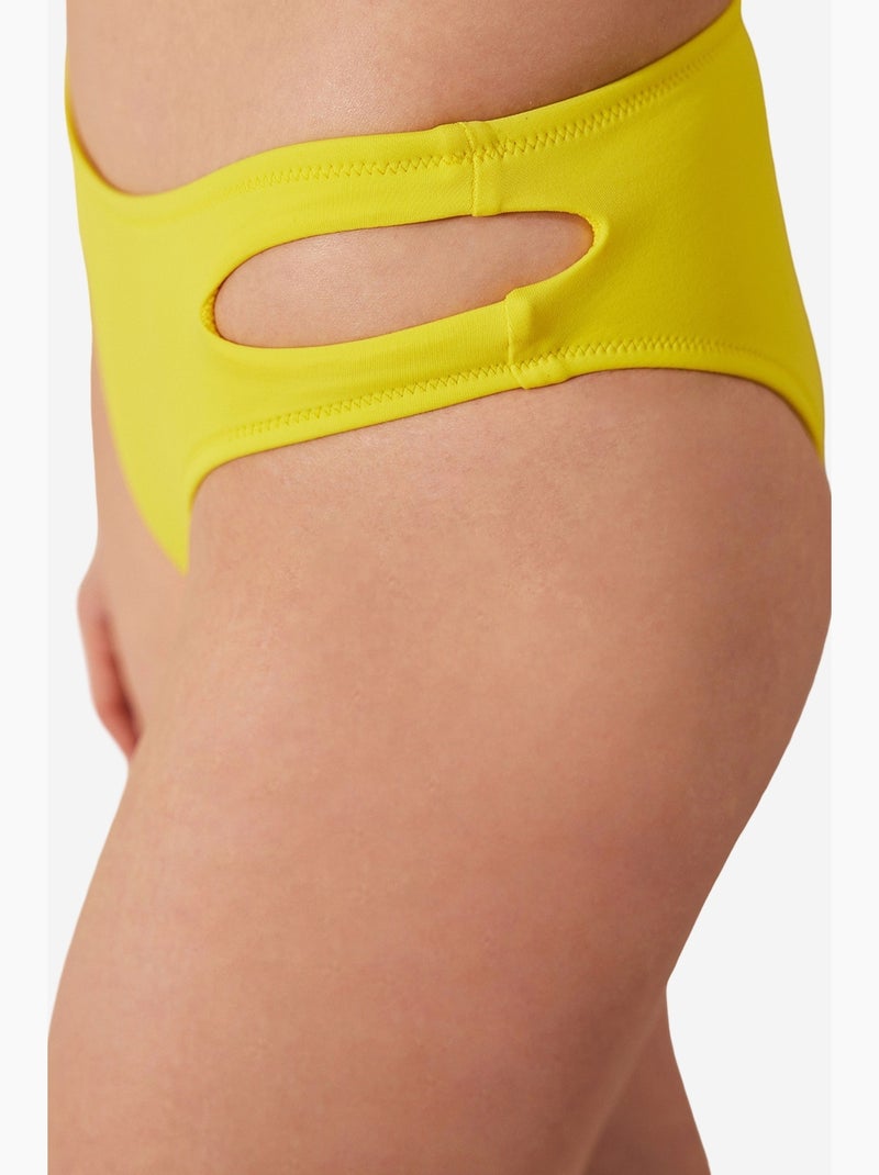 Parte de baixo de biquíni basic cut penti Amarelo-limão - Kiabi