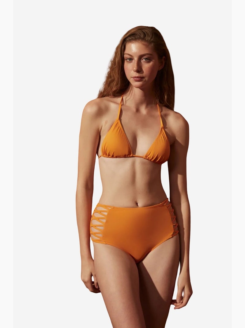 Parte de baixo de biquíni basic high fashion penti Laranja - Kiabi