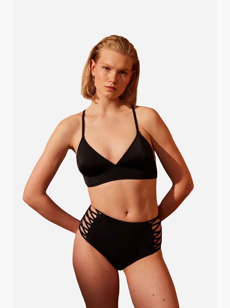 Parte de baixo de biquíni basic high fashion penti Preto - Kiabi